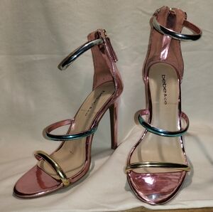 Metallic Pink heels